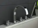 Смеситель для ванны KOHLMAN AXIS CHROME на борт ванны (QB262N)