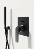 Душевая система KOHLMAN EXPERIENCE 25 BLACK + BOX скрытого монтажа (QW210EBR25)