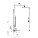 Душевой гарнитур KOHLMAN SAXO CHROME с изливом (QW277S)