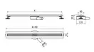 Трап для душа MEXEN FLAT 360° SLIM CHROME хром 70 см (MEX-1041070)