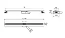 Трап для душа MEXEN FLAT 360° SLIM CHROME хром 110 см (MEX-1041110)