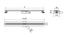 Трап для душа MEXEN FLAT 360° SLIM CHROME хром 130 cм (MEX-1041130)