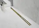 Трап для душа MEXEN FLAT 360° SLIM GOLD золотой 120 см (MEX-1541120)
