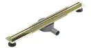 Трап для душа MEXEN FLAT 360° SLIM GOLD золотой 120 см (MEX-1541120)