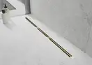 Трап для душа MEXEN FLAT 360° SUPER SLIM GOLD золотой 110 см (MEX-1551110)