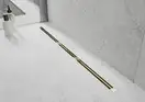 Трап для душа MEXEN FLAT 360° SUPER SLIM GOLD золотой 140 см (MEX-1551140)