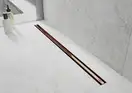 Трап для душа MEXEN FLAT 360° SLIM ROSE GOLD розовое золото 90 см (MEX-1641090)