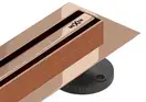 Трап для душа MEXEN FLAT 360° SLIM ROSE GOLD розовое золото 100 см (MEX-1641100)