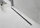 Трап для душа MEXEN FLAT 360° SUPER SLIM BLACK черный 140 см (MEX-1751140)