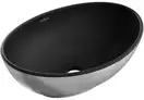 Умывальник (раковина) MEXEN ELZA SILVER BRUSHED BLACK MATT накладной (MEX-21014023)