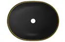 Умывальник (раковина) MEXEN VIKI BLACK DIAMOND GOLD накладной (MEX-21054879)