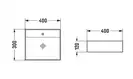 Умывальник (раковина) MEXEN MINI 40 LIGHT GREY MATT накладной подвесной (MEX-21094061)