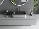 Умывальник (раковина) MEXEN CATIA BLACK SILVER накладной (MEX-21314874)