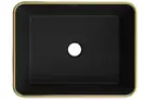 Умывальник (раковина) MEXEN CATIA BLACK GOLD EDGE накладной (MEX-21314875)