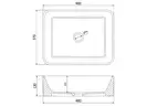 Умывальник (раковина) MEXEN CATIA BLACK GOLD BRUSHED накладной (MEX-21314877)