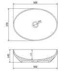 Умывальник (раковина) MEXEN CORNELIA CAPPUCCINO MAT накладной (MEX-21885064)