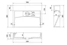 Умывальник (раковина) MEXEN AVA 50 BLACK MATT B/O накладной подвесной (MEX-23015070)