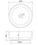 Умывальник (раковина) MEXEN LIRA TRANSPARENT накладной (MEX-24053700)