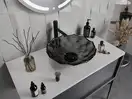 Умывальник (раковина) MEXEN INGA 44 BLACK накладной (MEX-24074470)