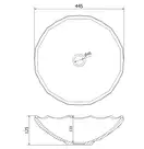Умывальник (раковина) MEXEN INGA 44 BLACK накладной (MEX-24074470)