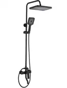 Душевой гарнитур REA HASS BLACK черный с изливом (REA-B9968)