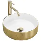 Умывальник (раковина) REA SAMI GOLD WHITE накладной (REA-U1801)