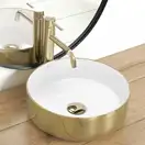 Умывальник (раковина) REA SAMI GOLD WHITE накладной (REA-U1801)