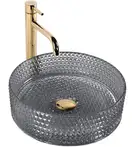 Умывальник (раковина) REA CRISTAL BLACK накладной (REA-U9671)