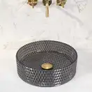 Умывальник (раковина) REA CRISTAL BLACK накладной (REA-U9671)