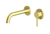 Смеситель для раковины (умывальника) KOHLMAN AXEL GOLD + BOX скрытого монтажа (QW180AGD)