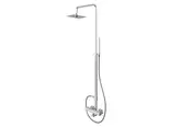 Душевой гарнитур KOHLMAN FOXAL CHROME с термостатом (QW273F)