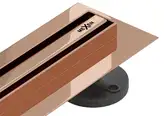 Трап для душа MEXEN FLAT 360° SLIM ROSE GOLD розовое золото 110 см (MEX-1641110)