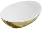 Умывальник (раковина) MEXEN ELZA GOLD WHITE накладной (MEX-21014006)