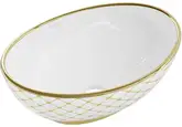 Умывальник (раковина) MEXEN ELZA WHITE DIAMOND GOLD накладной (MEX-21014009)