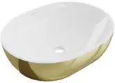 Умывальник (раковина) MEXEN VIKI WHITE GOLD накладной (MEX-21054806)
