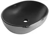 Умывальник (раковина) MEXEN VIKI BLACK SILVER накладной с узором (MEX-21054872)
