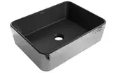 Умывальник (раковина) MEXEN CATIA BLACK SILVER накладной с узором (MEX-21314872)