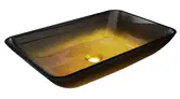 Умывальник (раковина) MEXEN MEGAN 56 DARK GOLD накладной (MEX-24135651)