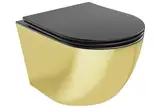 Подвесной унитаз MEXEN LENA GOLD BLACK MATT (MEX-30224076)