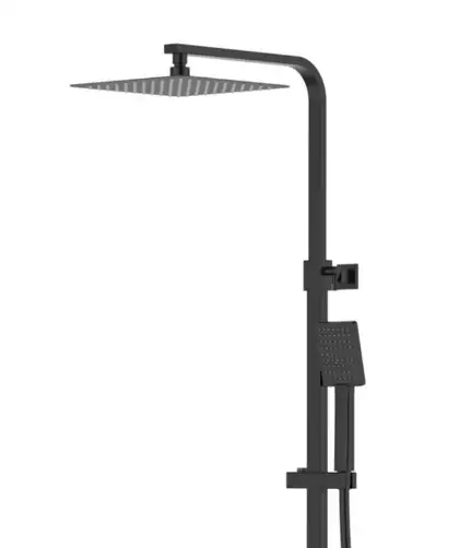 Душевой гарнитур Corsan ANGO BLACK MATT с изливом (CMN02MBLW) Душевой гарнитур Corsan ANGO BLACK MATT с изливом (CMN02MBLW)