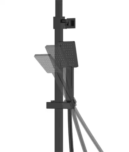 Душевой гарнитур Corsan ANGO BLACK MATT с изливом (CMN02MBLW) Душевой гарнитур Corsan ANGO BLACK MATT с изливом (CMN02MBLW)