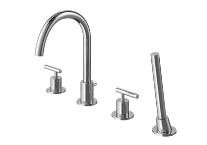 Смеситель для ванны KOHLMAN ROXIN CHROME на борт ванны (QB240R) Смеситель для ванны KOHLMAN ROXIN CHROME на борт ванны (QB240R)