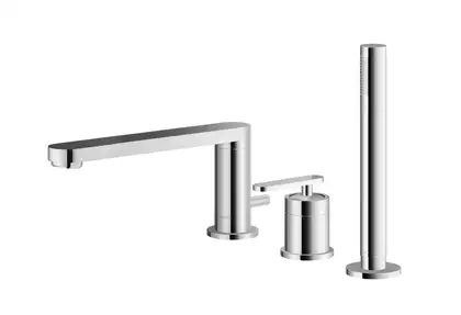 Смеситель для ванны KOHLMAN BOXINE CHROME на борт ванны (QB241B)