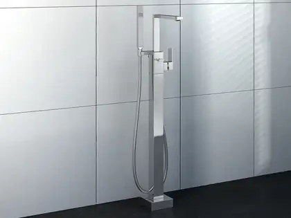 Смеситель для ванны KOHLMAN EXCELENT CHROME напольный (QF1165H) Смеситель для ванны KOHLMAN EXCELENT CHROME напольный (QF1165H)