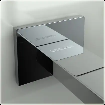 Смеситель для раковины (умывальника) KOHLMAN EXCELENT CHROME + BOX скрытого монтажа (QW180H)