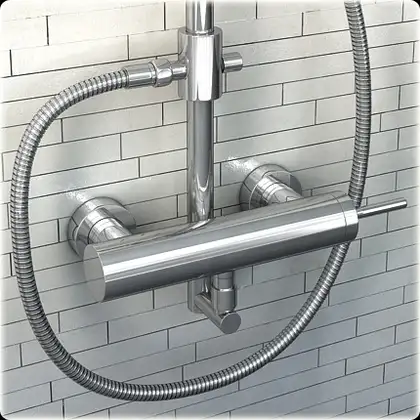 Душевой гарнитур KOHLMAN MAXIMA CHROME (QW276M)