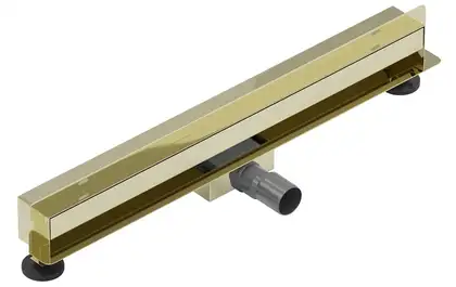Трап для душа MEXEN FLAT WALL 2в1 настенный GOLD золотой 60 см (MEX-1530060)