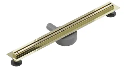 Трап для душа MEXEN FLAT 360° SLIM GOLD золотой 120 см (MEX-1541120)