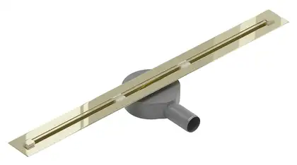Трап для душа MEXEN FLAT 360° SUPER SLIM GOLD золотой 50 см (MEX-1551050)