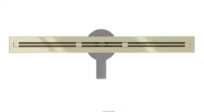 Трап для душа MEXEN FLAT 360° SUPER SLIM GOLD золотой 140 см (MEX-1551140)